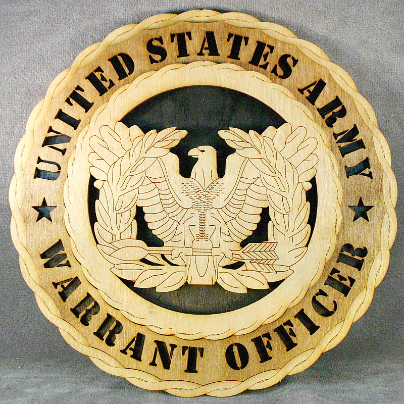 Army Warrant Officer Rising Eagle Black
